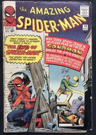 Marvel Comics Spider - Man Vol 1 18 1st Ned Leeds Early Sandman App
