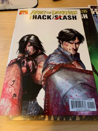 Dynamite Comics Army Of Darkness Vs Hack/ Slash Issues 1 To 6