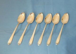 Rogers International Silver Silverplate Lovelace 1936 Teaspoon Spoons - 6 4