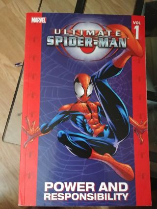 Spiderman 3 Trade Paperback Ultimate SpiderMan 1,  SpiderMan Black Cat and Venom 4