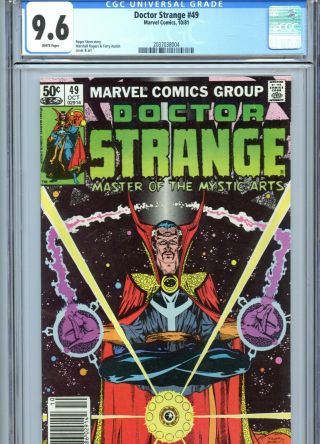 Doctor Strange 49 Cgc 9.  6 White Pages Marvel Comics 1981