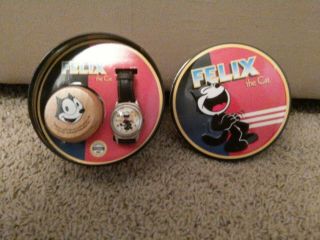 Fossil Laughing Felix The Cat Collectors Watch Set Tin Yo - Yo Limited Edition