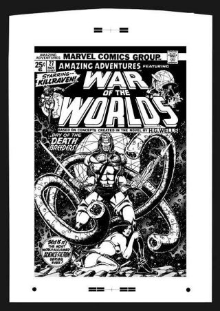 Jim Starlin Adventures 27 Rare Large Production Art Cover