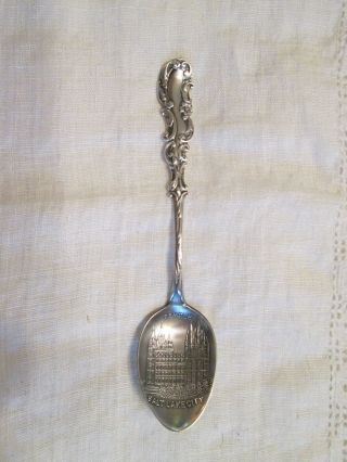 Vintage Antique Sterling Silver Souvenir Spoon Salt Lake City Temple