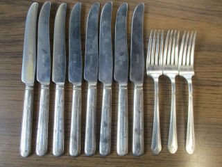 Vintage E.  P.  N.  S.  Stainless Silverware 11 Pc.