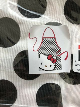 Hello Kitty Cooking Craft Apron Adult Rare Polka Dot Red Sanrio