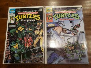 Teenage Mutant Ninja Turtles 1 & 2 (1988,  Marvel) 1st Bebop & Rocksteady
