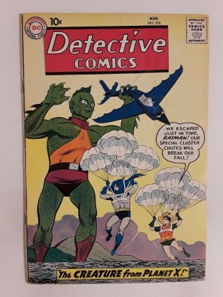 Detective Comics 270 (vg,  4.  5) 1959 " The Creature From Planet X " Batman