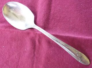 Oneida Tudor Plate Queen Bess Ii Sugar Spoon 1946 Diagonal Floral 73217