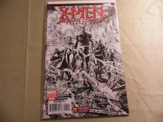 X - Men Messiah Complex Chapter One (marvel 2007) Variant Px Exclusive B&w Cover