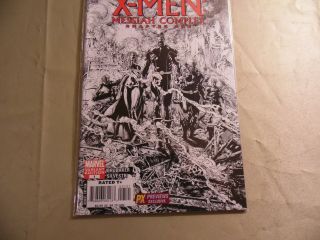 X - Men Messiah Complex Chapter One (Marvel 2007) Variant PX Exclusive B&W Cover 3
