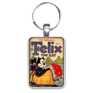 Felix The Cat 42 Cover Key Ring Or Necklace Classic Cartoon Vintage Comic Book