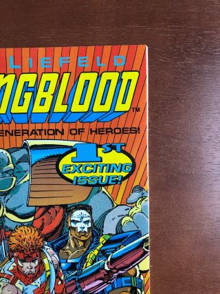 Youngblood 1 (1992) 9.  4 NM Image Key Issue Comic Book Rob Liefeld 5