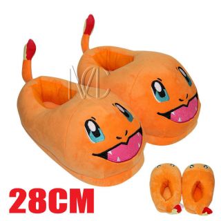 28cm Cartoon Go Orange Warm Slipper Shoes Indoor Plush Soft Stuffed Home