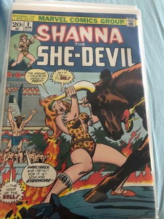 Marvel Shanna The She - Devil 3,  4,  (1973,  Marvel) Fn