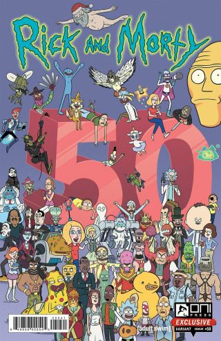 Rick And Morty 50 - Rare Exclusive Variant - Not In Stores