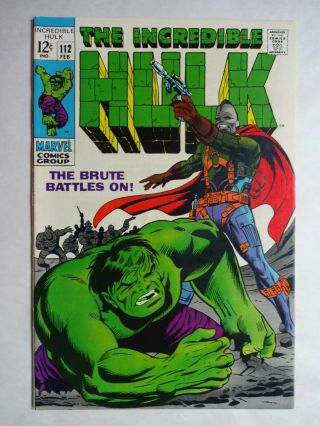 Incredible Hulk 112 Vf/nm 1st Princess Daydra Stan Lee Silver