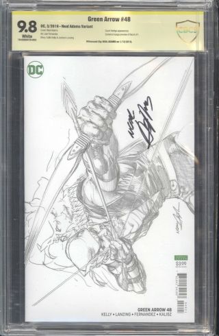 Green Arrow 48 Cbcs 9.  8 Signed By Neal Adams