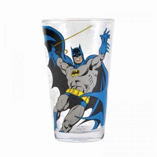 Official Dc Comics Batman Large Drinking Glass Tumbler In Gift Box