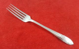 Vintage Silverplate Dinner Fork In Queen Bess Ii By Oneida Community Tudor Plate