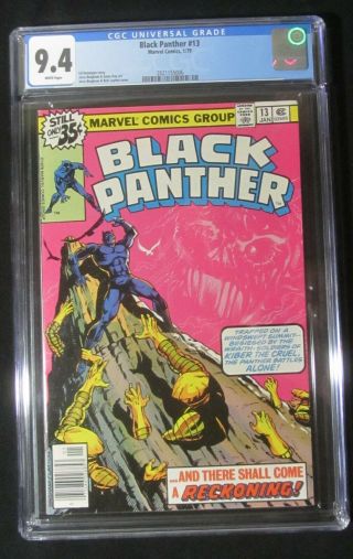 Black Panther 13 Cgc 9.  4.  Vs.  The Wraith - Soldiers Of " Kiber The Cruel "