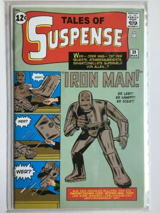 Tales Of Suspense 39 - 1st Appearance Of Iron Man | German Edition | Low Print
