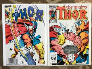 Thor 337 & Thor 338 1st Appearance Beta Ray Bill Vf 8.  5,  Comic Books Nr