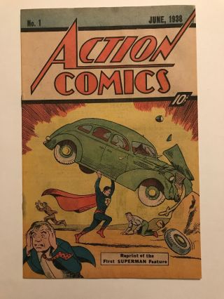 Action Comics 1 1976 Sleeping Bag Reprint Nm -