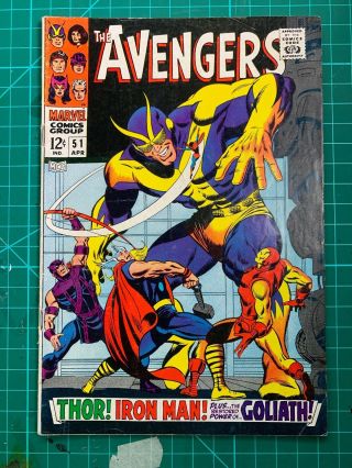 Avengers 51,  1968,  Fn/vf 7.  0,  Collector Appears