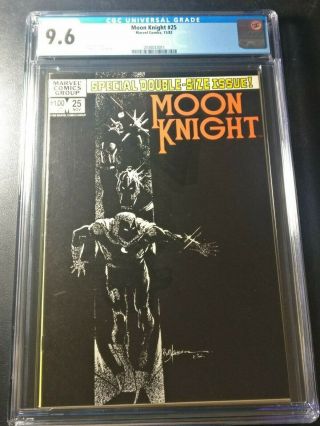 1982 Marvel Moon Knight 25 Cgc 9.  6 Wp 1st Black Spectre