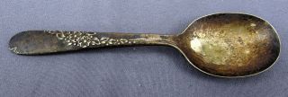 Wm A Rogers Vintage Silver Plated Baby Spoon Oneida Ltd Ornate