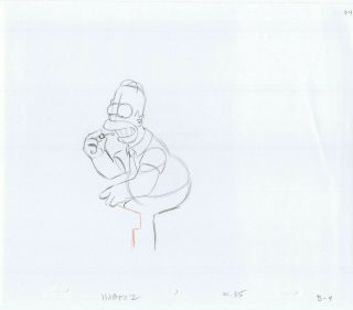 Simpsons Homer Art Animation Pencils Habf02 Sc - 35 B - 4