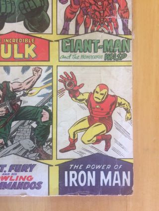 Marvel Tales Annual No.  1 VG - (3.  5) 1964 72 Page - Spider - Man Hulk Thor Ironman 4
