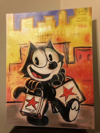 Felix The Cat - Macy’s Theme Giclee Canvas Print 22”x 18”x 1.  5”