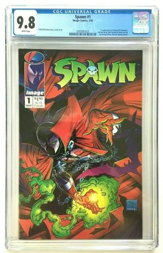 Spawn 1 1st Appearance Simmons Mcfarlane Cgc 9.  8 White Pages 1st Owner Fresh