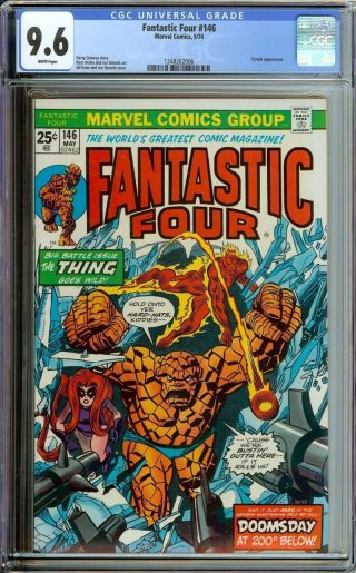 Fantastic Four 146 Cgc 9.  6 White Pages