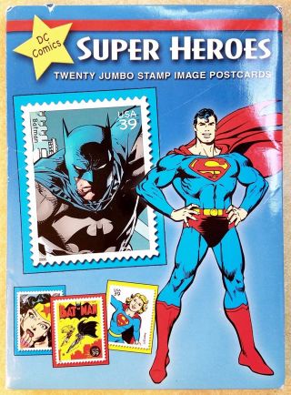 Dc Comics Heroes Twenty (20) Jumbo Stamp Image Postcards Usps 2008