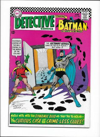 Detective Comics 364 [1967 Vg - Fn] " The Curious Case Of The Crime - Less Clues "