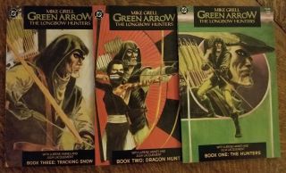 Green Arrow The Longbow Hunters (1987) 1 2 3 - Vf/nm - Complete Set Of 3,  Grell