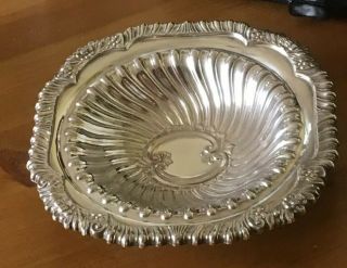 Vintage Ornate Silver Plated Dish Bowl