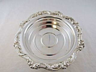 Vintage Poole Silver Co.  Wine Coaster Candy Dish Silverplate Gift Silver Plate