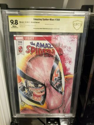 Spiderman 789 Art Sketch Cover By Shelby Robertson Cbcs Ss 9.  8
