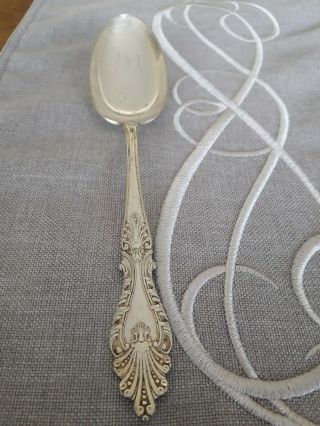 1 Vintage Antique Serving Spoon Rogers & Hamilton Silver Plate 7 "