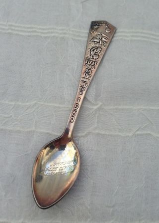 Vintage Silverplate Apollo 11 Johnson Space Center Souvenir Spoon