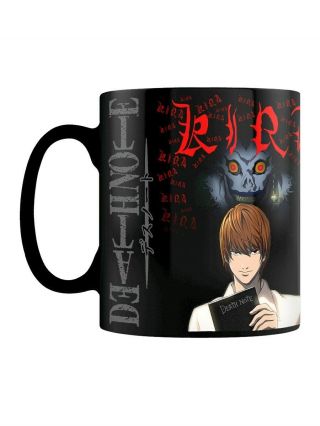 Death Note Mug Kira Heat Changing Black