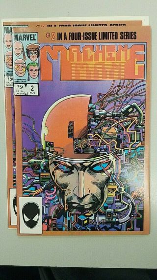 Machine Man 2 1984 Second Issue Series.  You Get These 2 Vf Range Copies