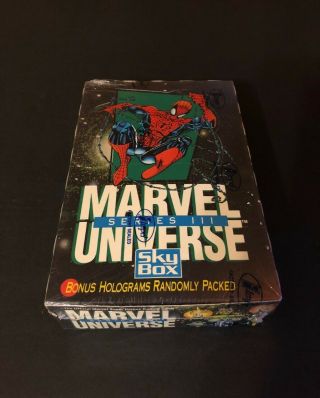 1992 Skybox Marvel Universe - Series 3 - Factory Box - 36 Packs Psa Bgs