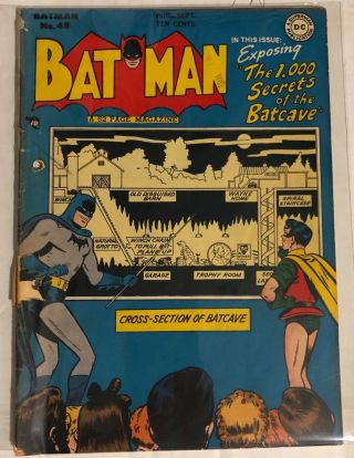 Batman 48 The 1,  000 Secrets Of The Batcave 1948 Comic Book