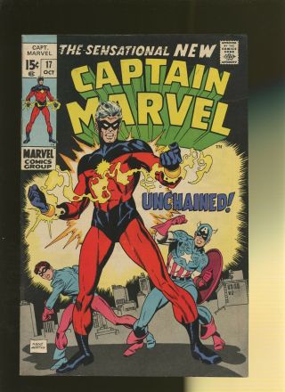 Captain Marvel 17 Fn 6.  0 1 A Child Shall Lead You By Roy Thomas & Gil Kane
