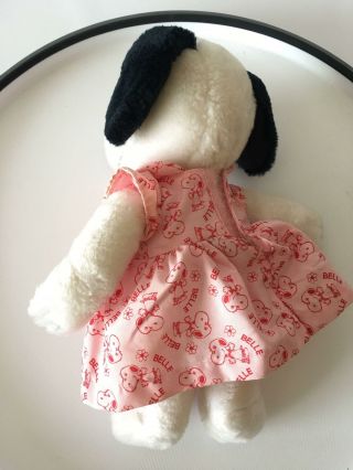 Syndicate Vintage 1958 Snoopy Plush With Pink Belle Dress Toy 3